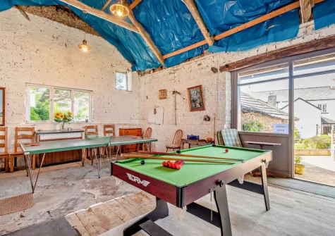 The games barn at The Pines, Eastleigh