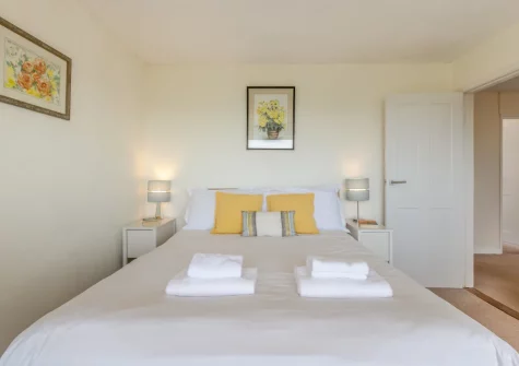 Bedroom #1 at The Pink Beach Bungalow, Paignton