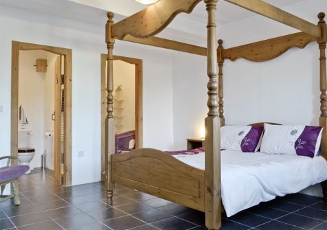 Bedroom #1 at The Place 2 B, Higher Churchtown Farm, Tresmeer