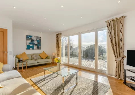 The living room at The Reeds, Croyde