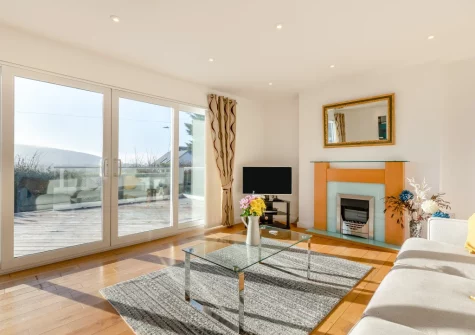 The living room at The Reeds, Croyde