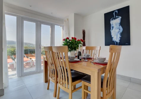 The dining area at The Reeds, Croyde