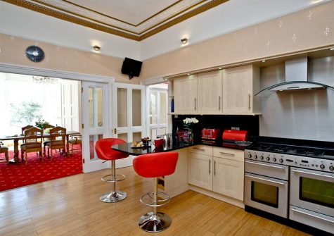 The kitchen at The Riviera Mansion, Torquay