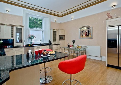 The kitchen at The Riviera Mansion, Torquay