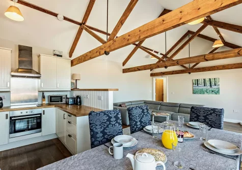 The kitchen & dining area at The Root House, North Nethercleave Farm, Umberleigh