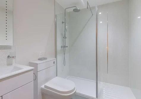 Bedroom #1 en-suite shower room at The Roundhouse Mill, Brayford