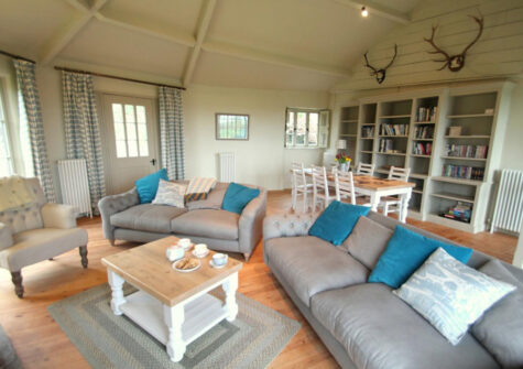 The living area at The Roundhouse, West Anstey