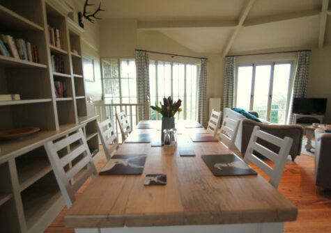 The dining area at The Roundhouse, West Anstey