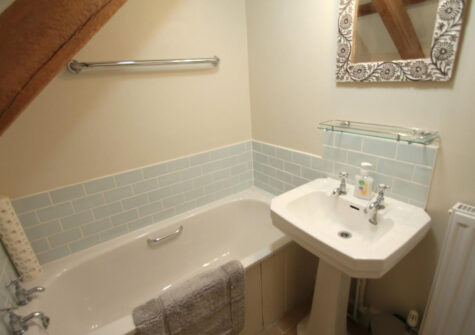 Bedroom #1 en-suite at The Roundhouse, West Anstey