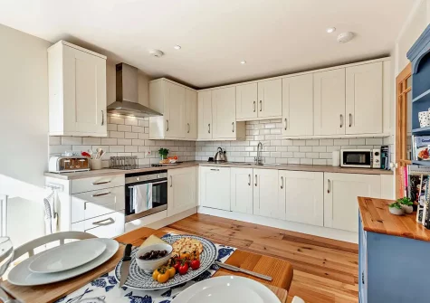 The kitchen at The Salt House, Appledore
