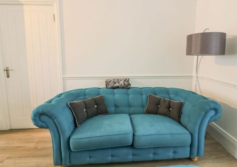 The living area at The Salt House, Newquay