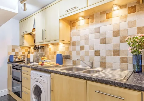 The kitchen at The Sea Dog Retreat, Brixham