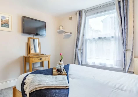 Bedroom #1 at The Sea Dog Retreat, Brixham