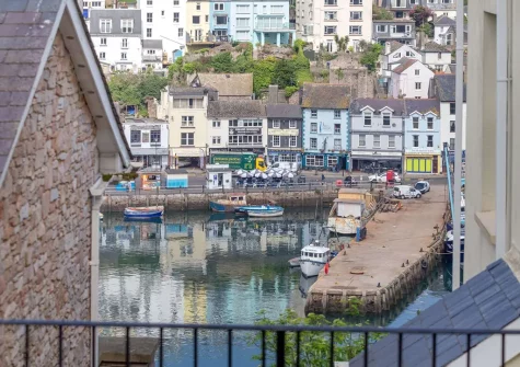 Harbour view from the balcony at The Sea Dog Retreat, Brixham