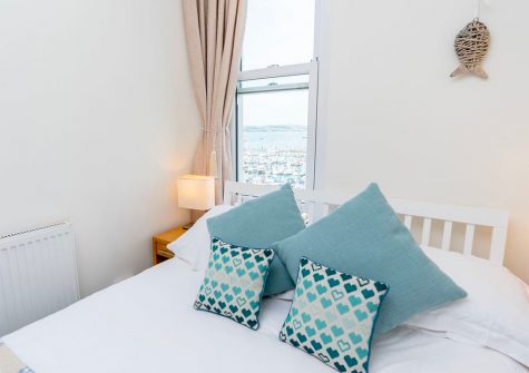 Bedroom #1 at The Seahorse, 1 Harbour Lights, Brixham