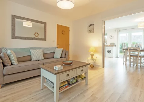 The living room at The Seahouse, Portreath