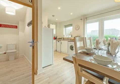 The kitchen & dining area at The Seahouse, Portreath