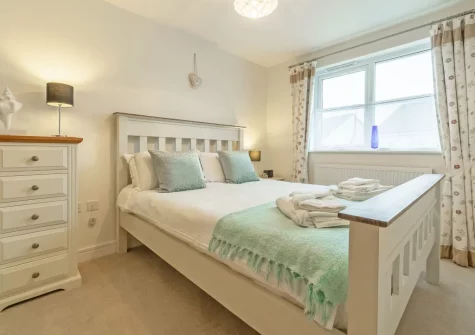 Bedroom #1 at The Seahouse, Portreath