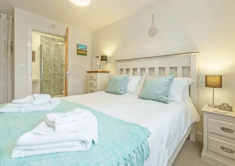 Bedroom #1 at The Seahouse, Portreath