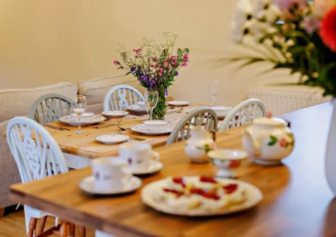 The dining area at The Shippen at Upper Yeoland, Swimbridge