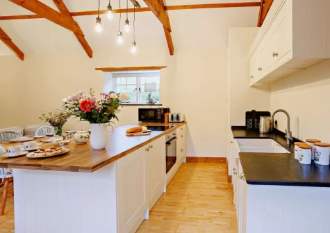 The kitchen at The Shippen at Upper Yeoland, Swimbridge