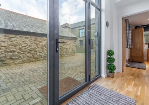 The entrance area at The Shires at Presingoll Barns, St Agnes