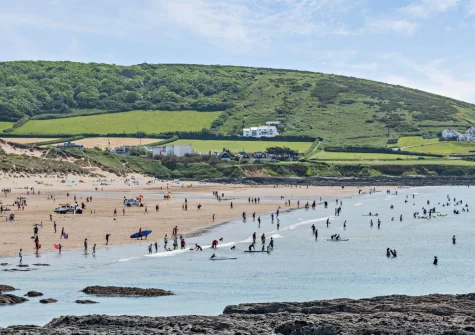 Nearby Croyde Beach is a renowned family destination, known for its fine golden sands, extensive dunes & world-class surf