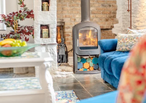 The living room at The Smithy, Feock