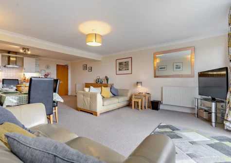 The living area at The Spinnakers, Newquay