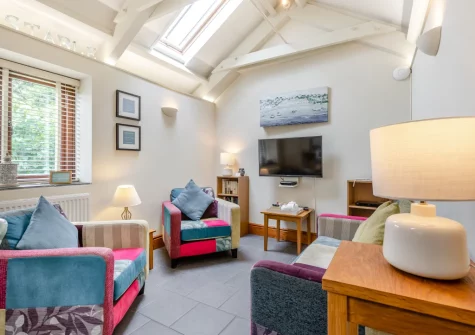 The living area at The Stable, Dunmere