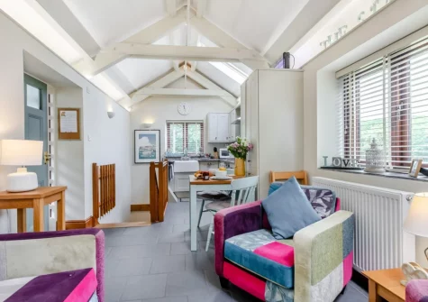 The living area at The Stable, Dunmere