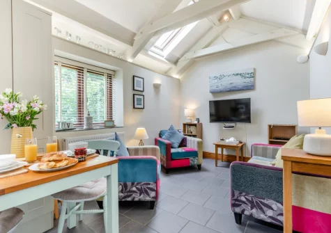 The living & dining area at The Stable, Dunmere
