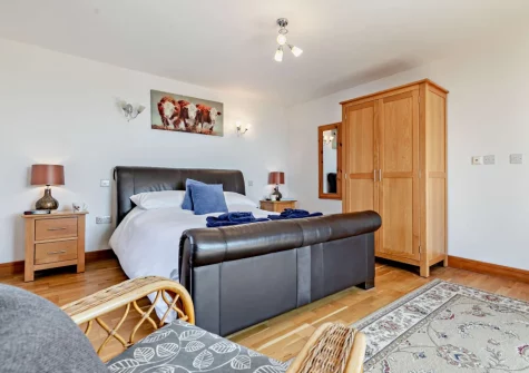 Bedroom #1 at The Stables at Brea Farm, Trevegean