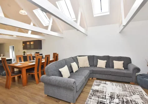 The living area at The Stables at Glen View, Burncoose