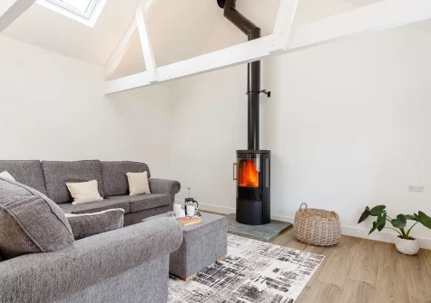 The living area at The Stables at Glen View, Burncoose