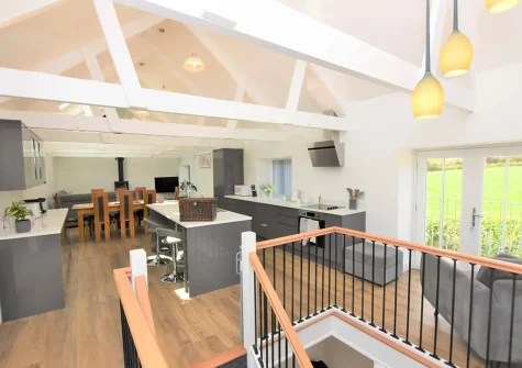 The kitchen at The Stables at Glen View, Burncoose