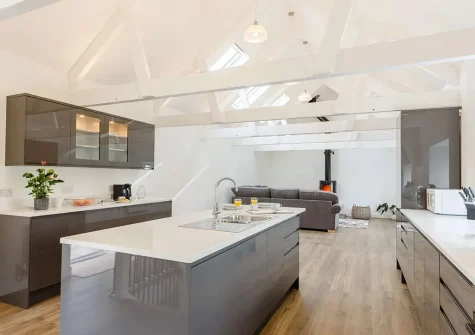 The kitchen at The Stables at Glen View, Burncoose