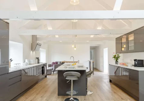 The kitchen at The Stables at Glen View, Burncoose