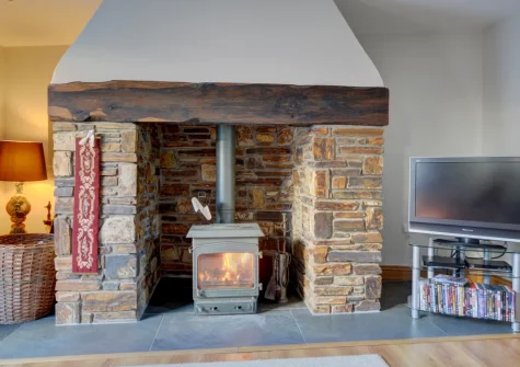 The living room at The Stables, Lynton