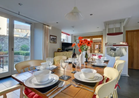 The dining area at The Stables, Lynton