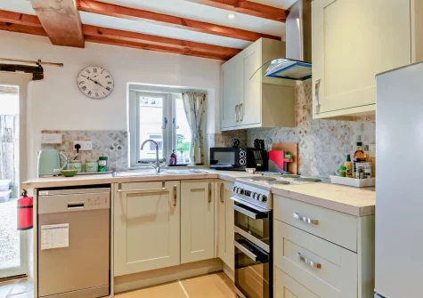 The kitchen at The Stone Barn, Dulford