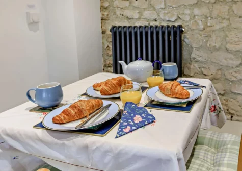 The dining area at The Stone Barn, Dulford