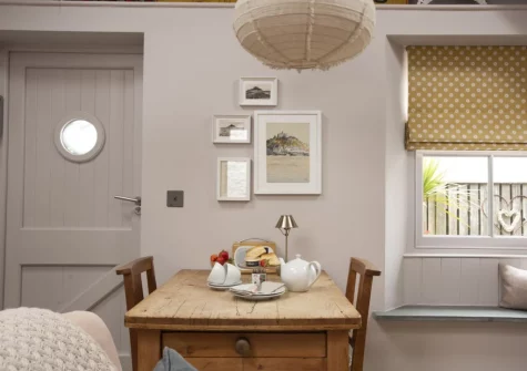 The dining area at The Store Room, Mousehole