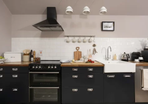 The kitchen at The Store Room, Mousehole