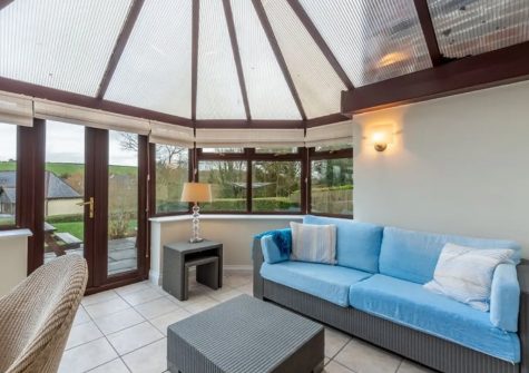 The conservatory at The Summerhouse, Roserrow, Polzeath