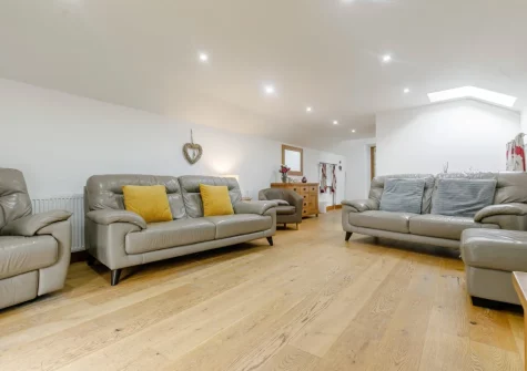 The living room at The Swallows Barn, Bray Shop