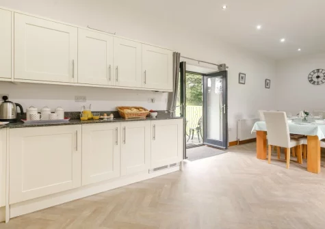 The kitchen & dining area at The Swallows Barn, Bray Shop