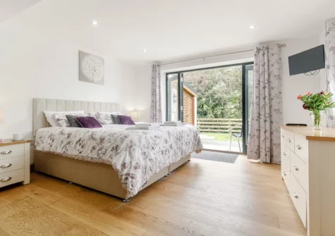 Bedroom #1 at The Swallows Barn, Bray Shop