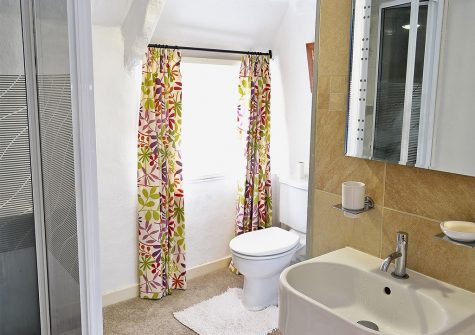 Bedroom #2 en-suite at The Thatch Cottage, South Petherwin
