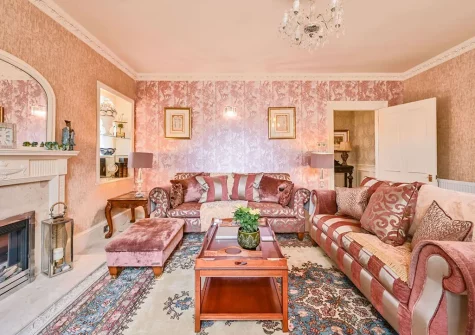 The living room at The Town House at Muntham, Torquay